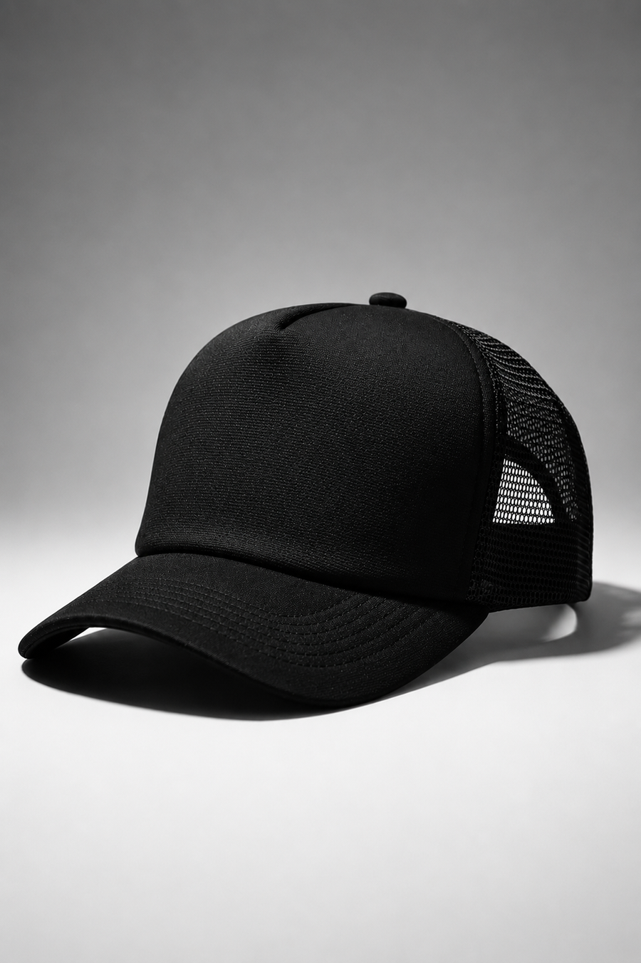 Boné Trucker Liso Preto