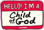 Estampa DTF - 28cm - Hello! I'm A Child Of God - Cod.102