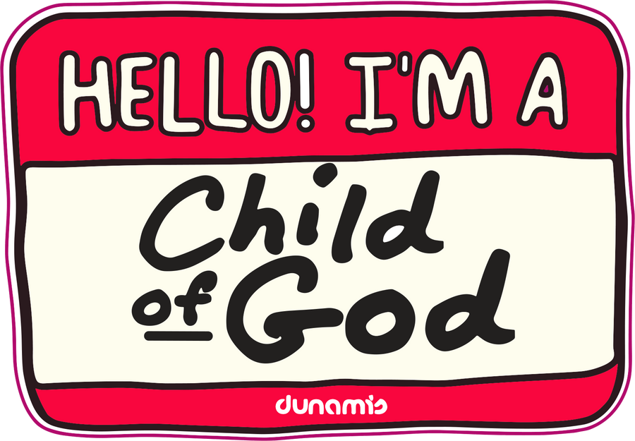 Estampa DTF - 28cm - Hello! I'm A Child Of God - Cod.102