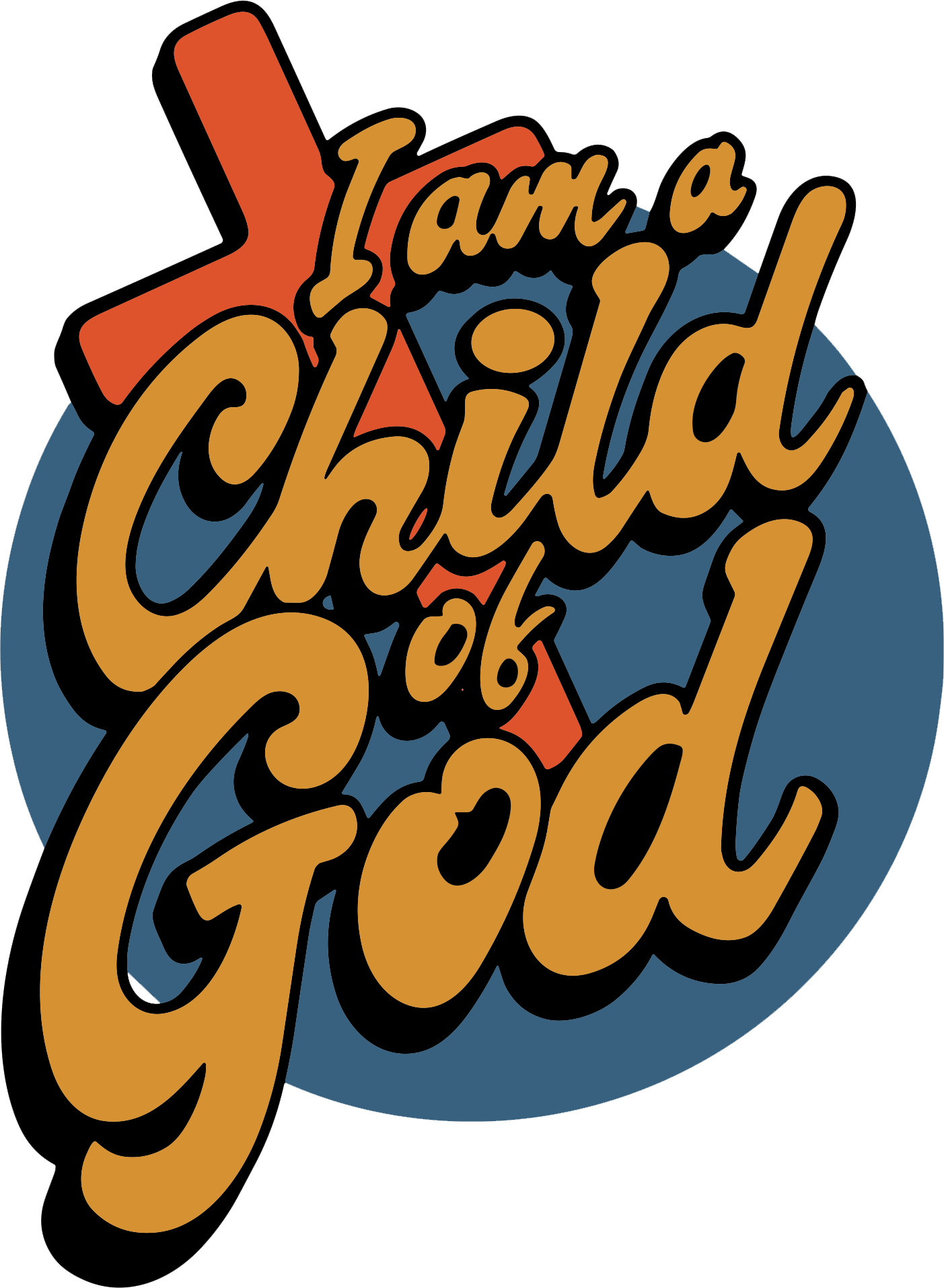 Estampa DTF - 28cm - I Am A Child Of God - Cod.110