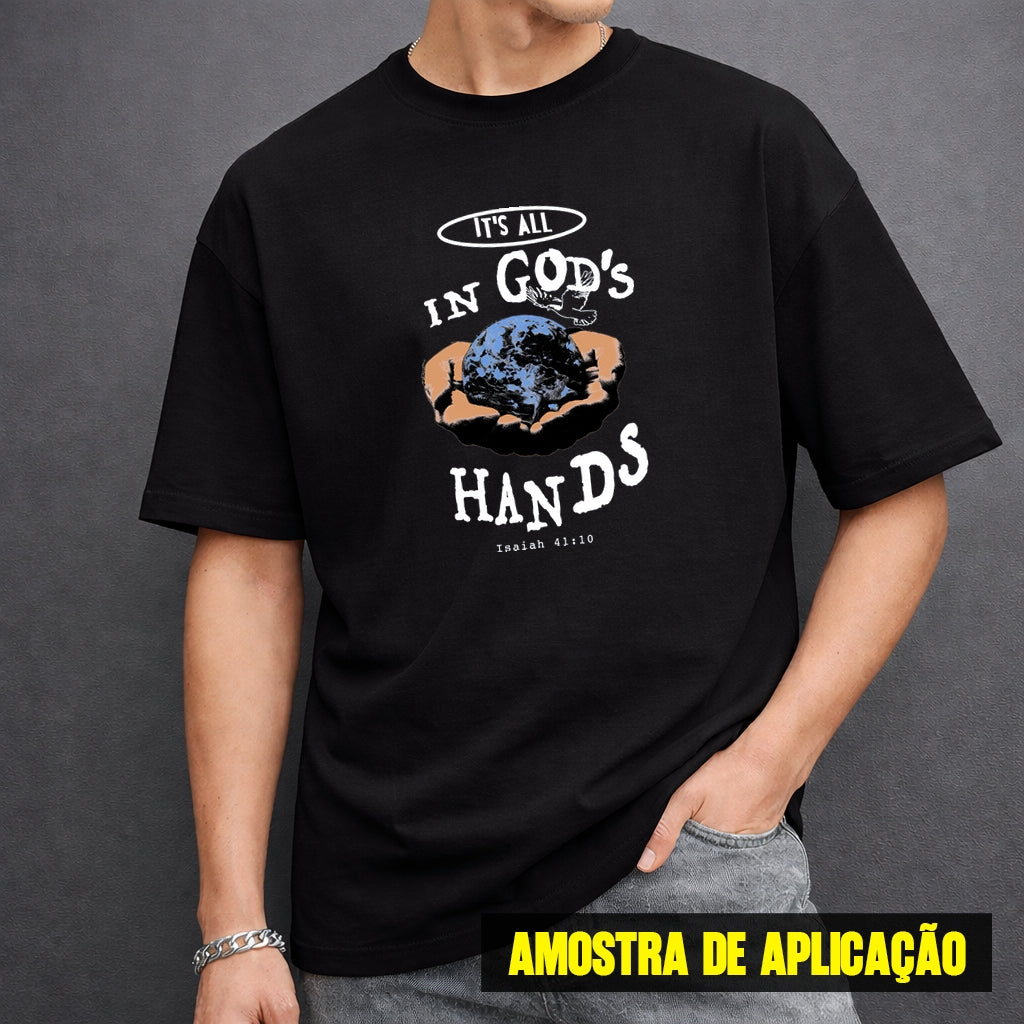 Estampa DTF - 28cm - In God's Hands - Cod.114