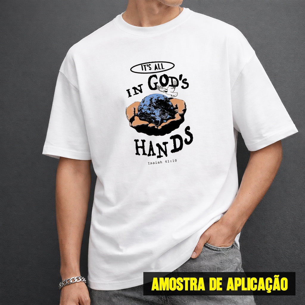 Estampa DTF - 28cm - In God's Hands - Cod.114
