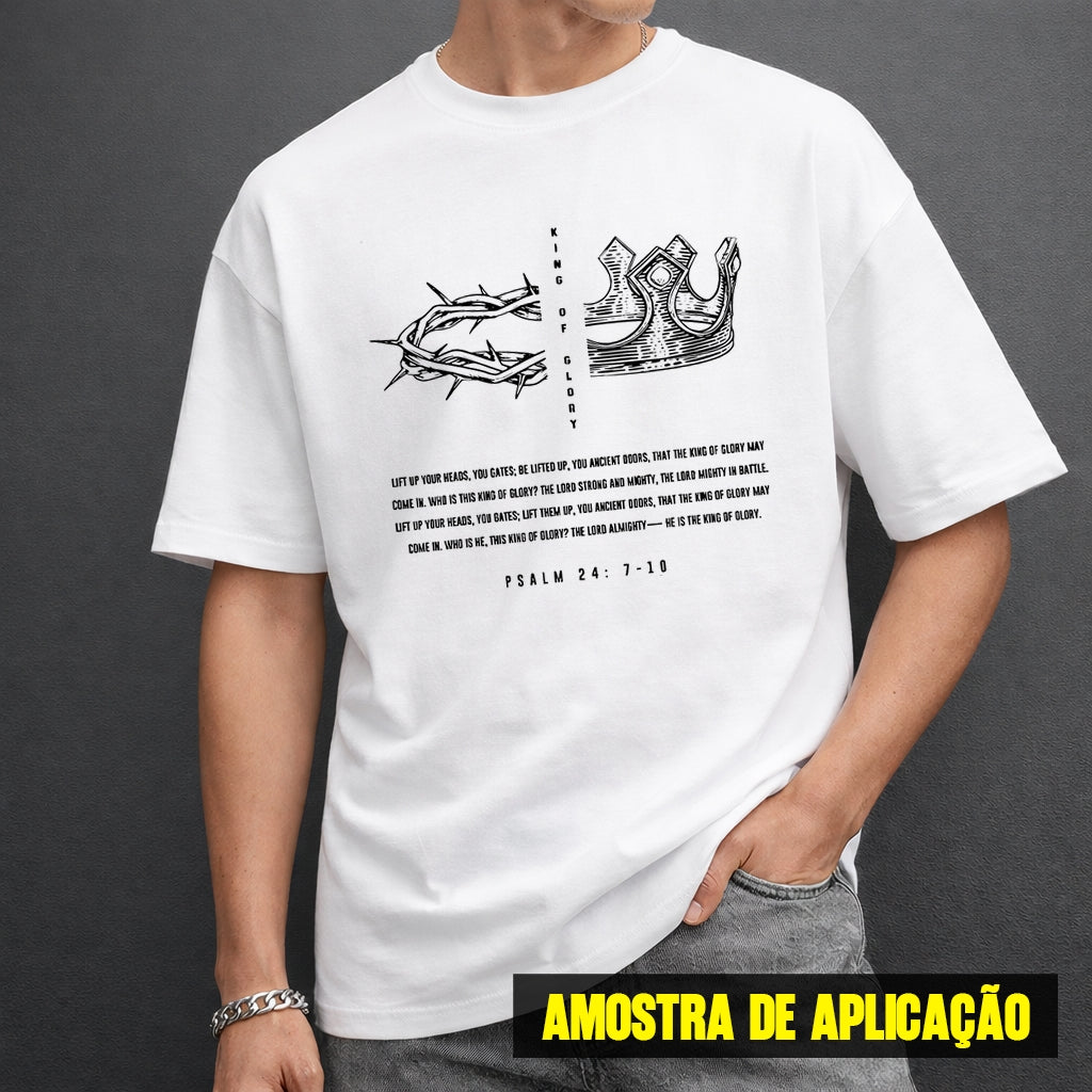 Estampa DTF - 28cm - Is King Coroa - Cod.116