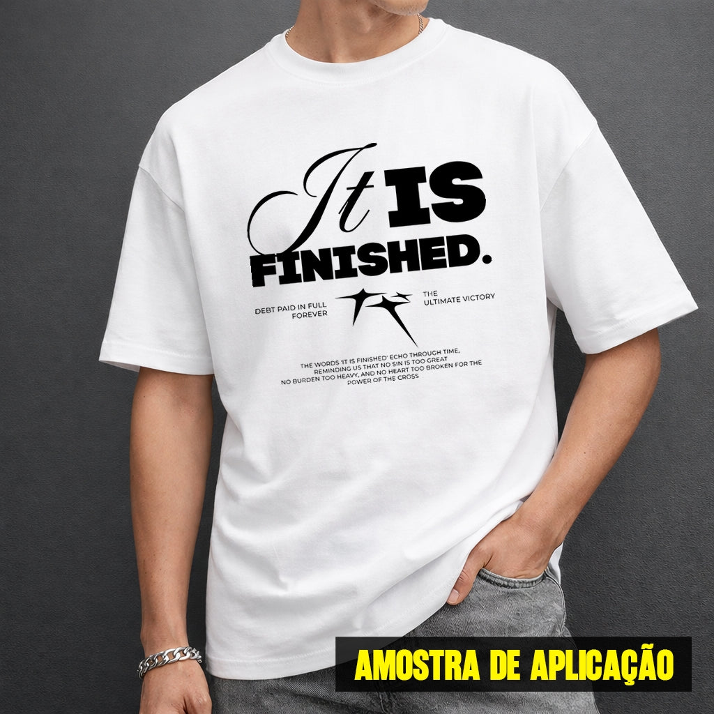 Estampa DTF - 28cm - It Is Finished - Cod.119