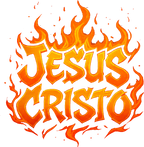 Estampa DTF - 28cm - Jesus Cristo Chamas - Cod.122