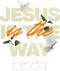 Estampa DTF - 28cm - Jesus Is The Way - Cod.126