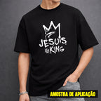 Estampa DTF - 28cm - Jesus Is King Coroa - Cod.129
