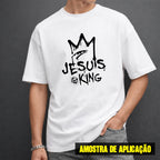 Estampa DTF - 28cm - Jesus Is King Coroa - Cod.129