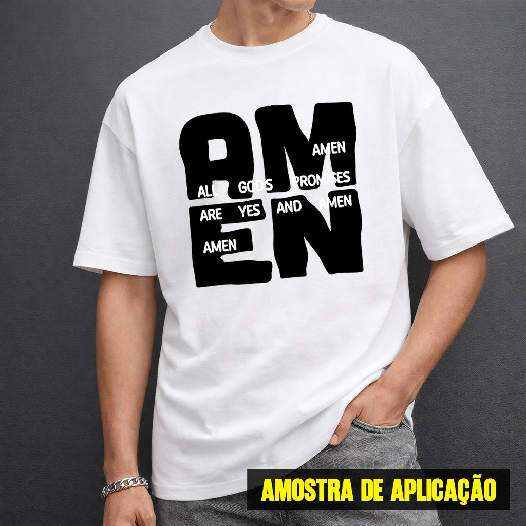 Estampa DTF - 28cm - Amen - Cod.13