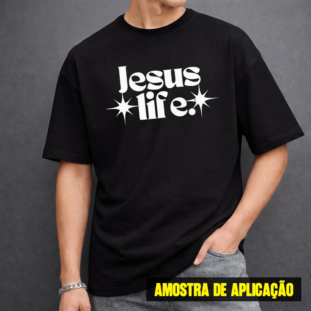 Estampa DTF - 28cm - Jesus Life - Cod.137