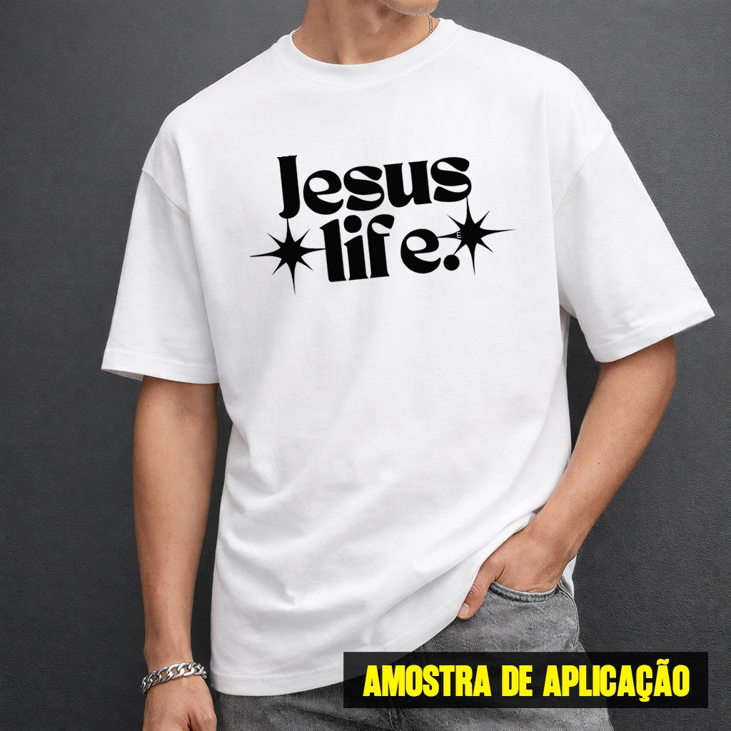 Estampa DTF - 28cm - Jesus Life - Cod.137