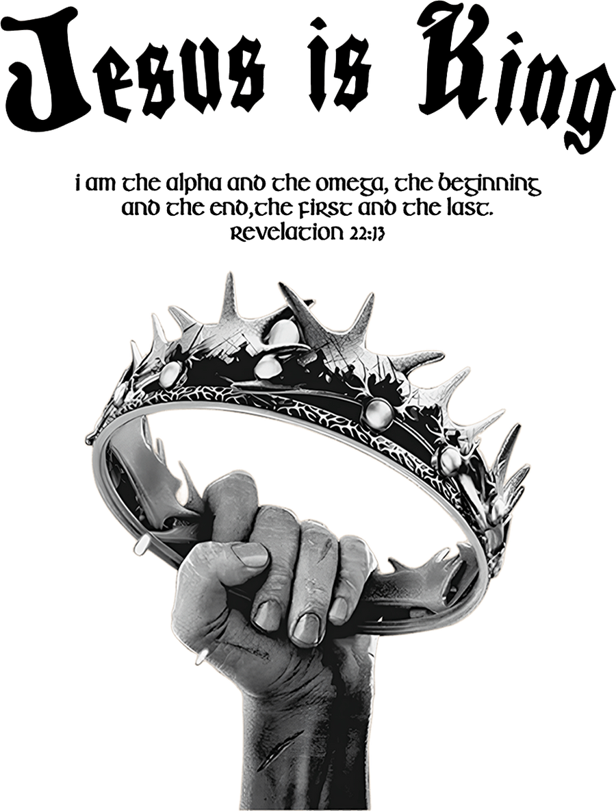 Estampa DTF - 28cm - Jesus Is King - Cod.144