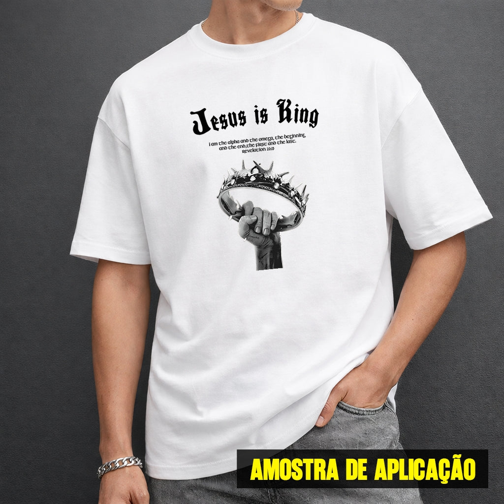 Estampa DTF - 28cm - Jesus Is King - Cod.144