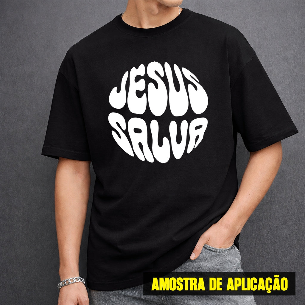 Estampa DTF - 28cm - Jesus Salva - Cod.146