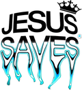 Estampa DTF - 28cm - Jesus Saves Azul - Cod.149
