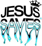 Estampa DTF - 28cm - Jesus Saves Azul - Cod.149