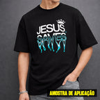 Estampa DTF - 28cm - Jesus Saves Azul - Cod.149