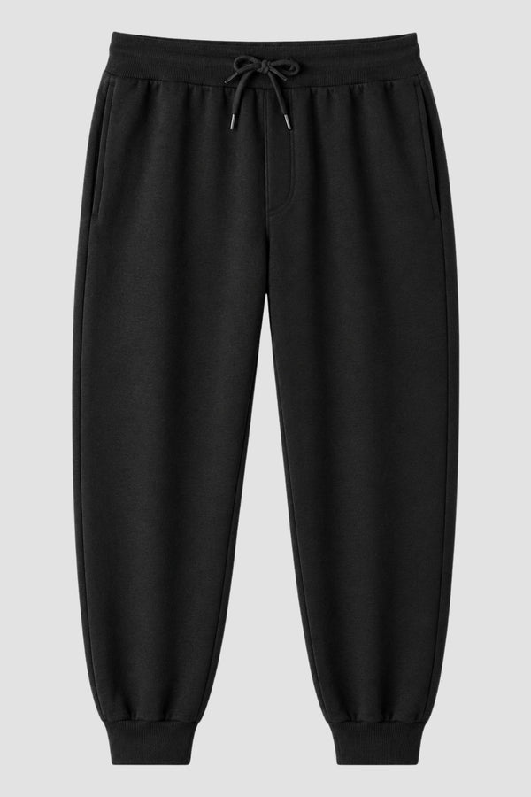 Calça de Moletom com Ribana e Cordão Lisa