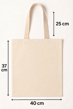 Ecobag Algodão Crú - 37cm x 40cm - Lisa
