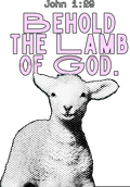 Estampa DTF - 28cm - Behold The Lamb - Cod.20