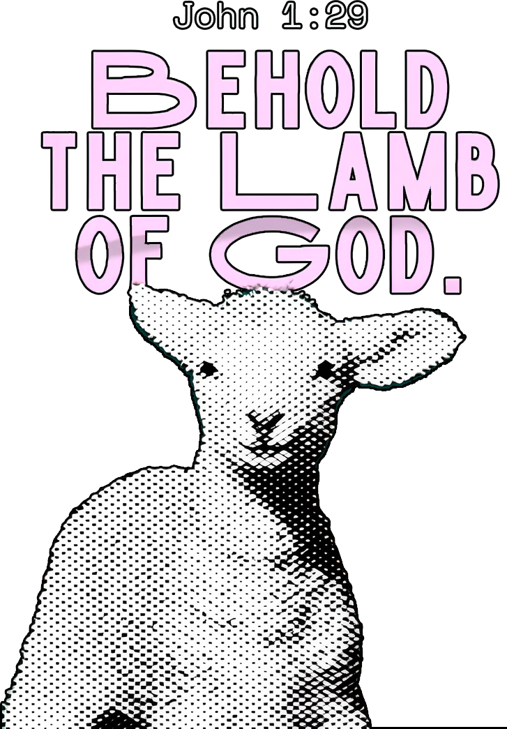 Estampa DTF - 28cm - Behold The Lamb - Cod.20