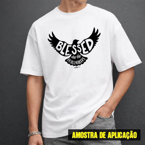 Estampa DTF - 28cm - Blessed - Cod.22