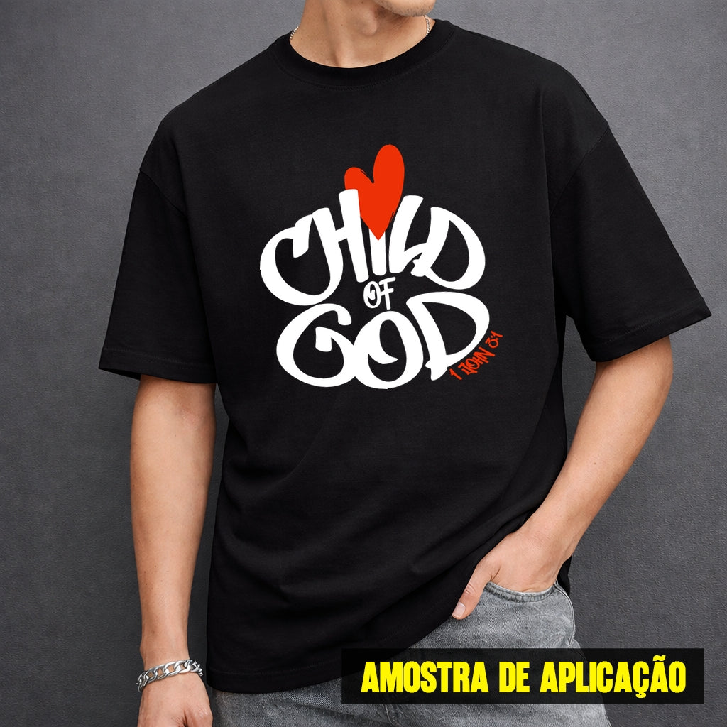 Estampa DTF - 28cm - Child Of God Heart - Cod.26