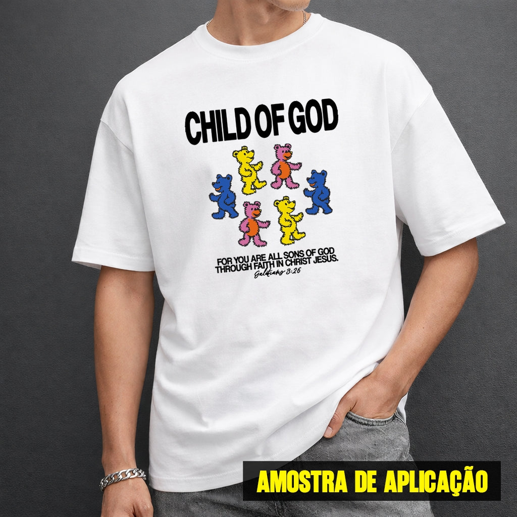 Estampa DTF - 28cm - Child Of God Bear - Cod.27