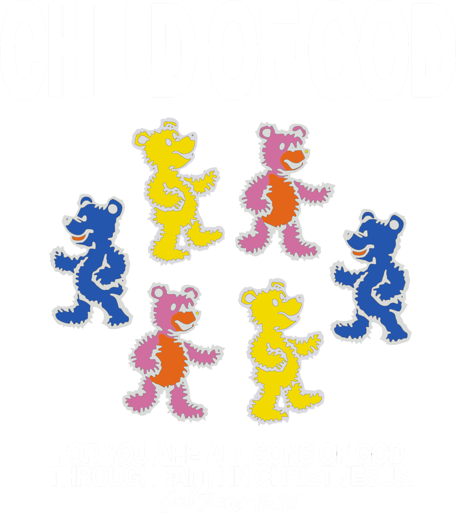 Estampa DTF - 28cm - Child Of God Bear - Cod.27