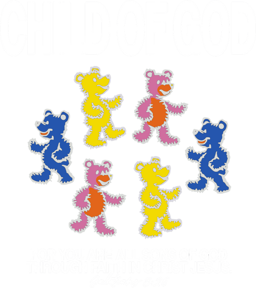 Estampa DTF - 28cm - Child Of God Bear - Cod.27