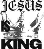 Estampa DTF - 28cm - Jesus Is King Coroa - Cod.03