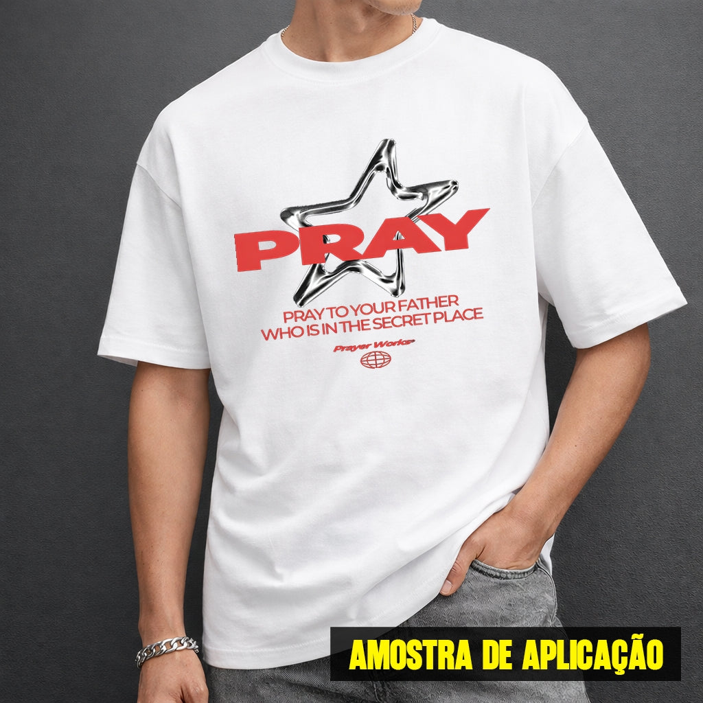 Estampa DTF - 28cm - Estrela Pray - Cod.37