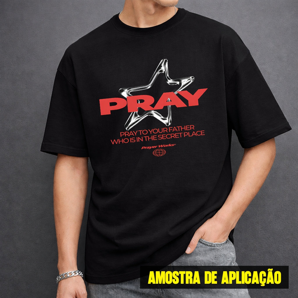 Estampa DTF - 28cm - Estrela Pray - Cod.37