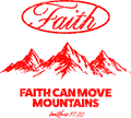 Estampa DTF - 28cm - Faith Can Move Mountains - Cod.39