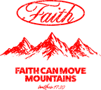 Estampa DTF - 28cm - Faith Can Move Mountains - Cod.39