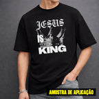 Estampa DTF - 28cm - Jesus Is King Coroa - Cod.03
