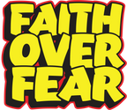 Estampa DTF - 28cm - Faith Over Fear Grafite - Cod.43