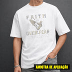 Estampa DTF - 28cm - Faith Over Fear Pássaro - Cod.45