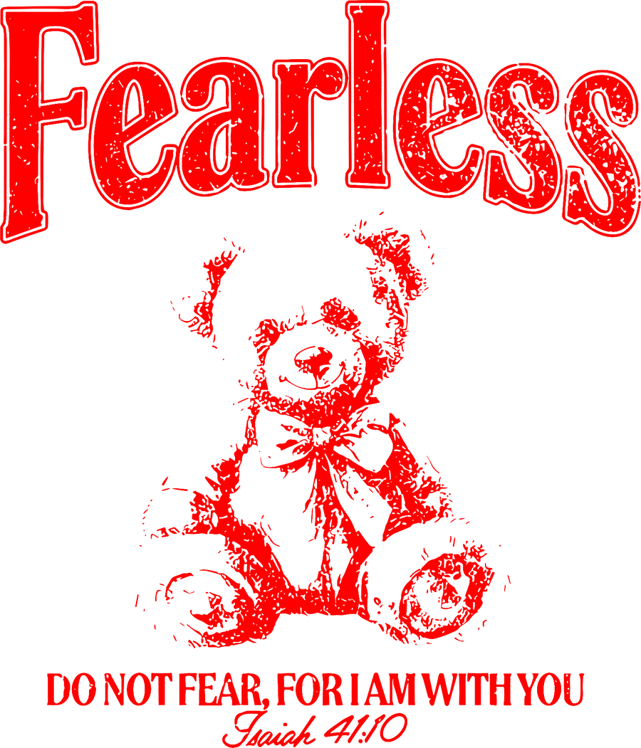 Estampa DTF - 28cm - Fearless Bear - Cod.49
