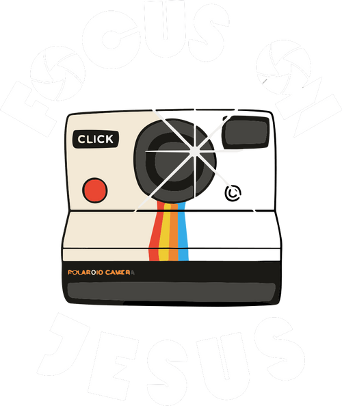 Estampa DTF - 28cm - Focus On Jesus - Cod.50
