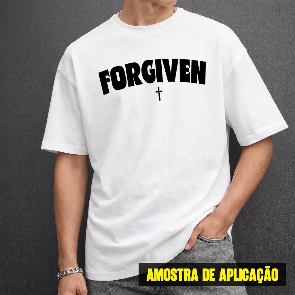 Estampa DTF - 28cm - Forgiven Cruz - Cod.55