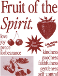 Estampa DTF - 28cm - Fruit Of The Spirit - Cod.59