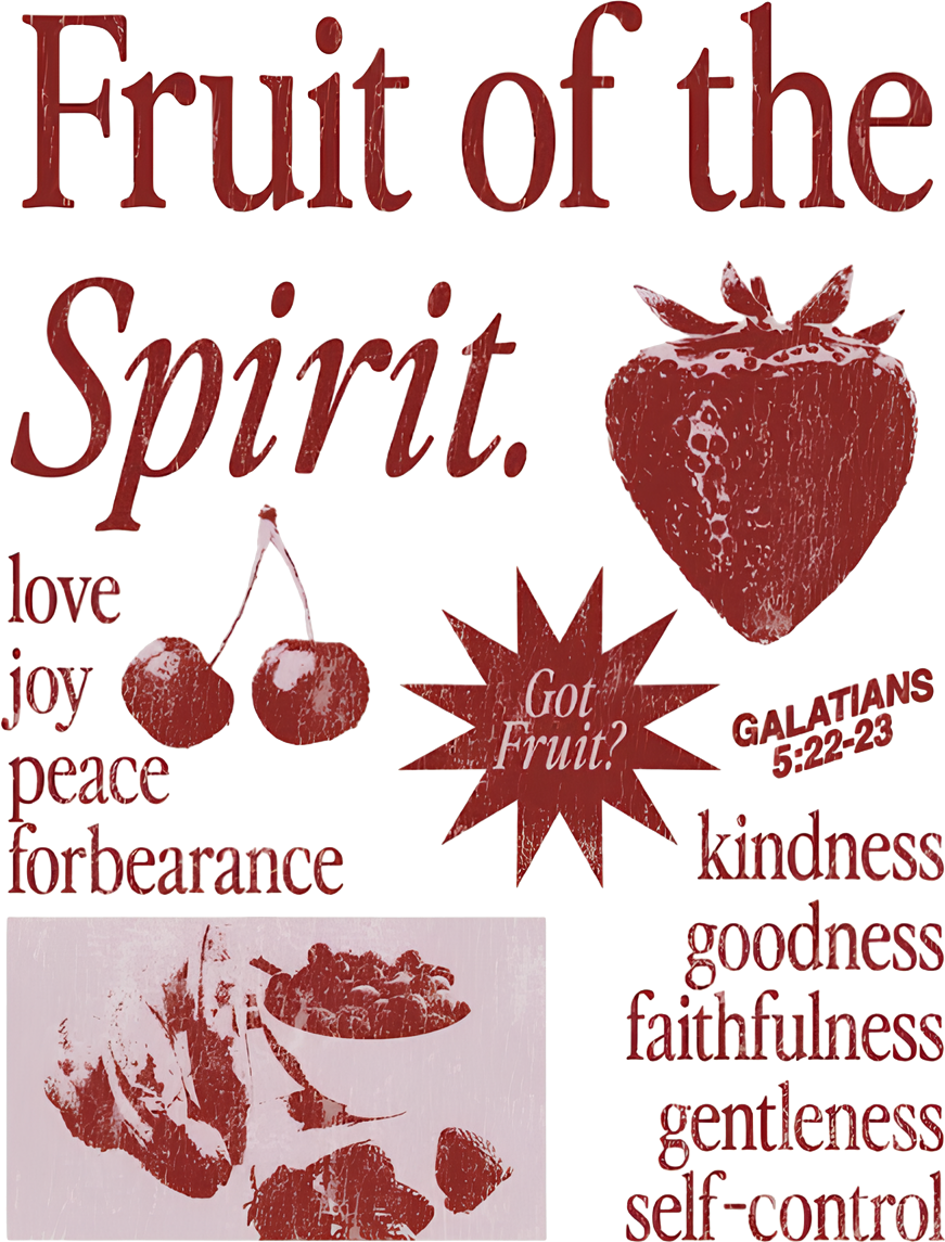 Estampa DTF - 28cm - Fruit Of The Spirit - Cod.59