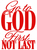 Estampa DTF - 28cm - Go To God First Not Last - Cod.62