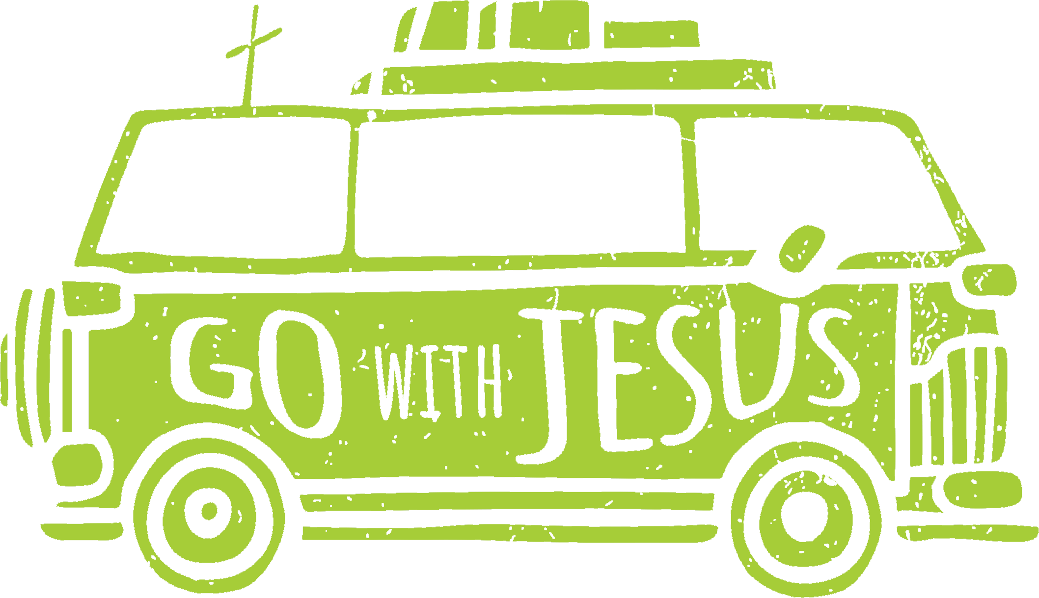 Estampa DTF - 28cm - Go With Jesus - Cod.64