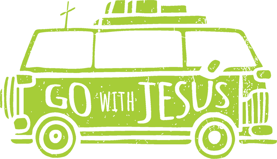 Estampa DTF - 28cm - Go With Jesus - Cod.64
