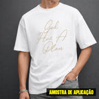 Estampa DTF - 28cm - God Has A Plan - Cod.66
