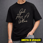 Estampa DTF - 28cm - God Has A Plan - Cod.66