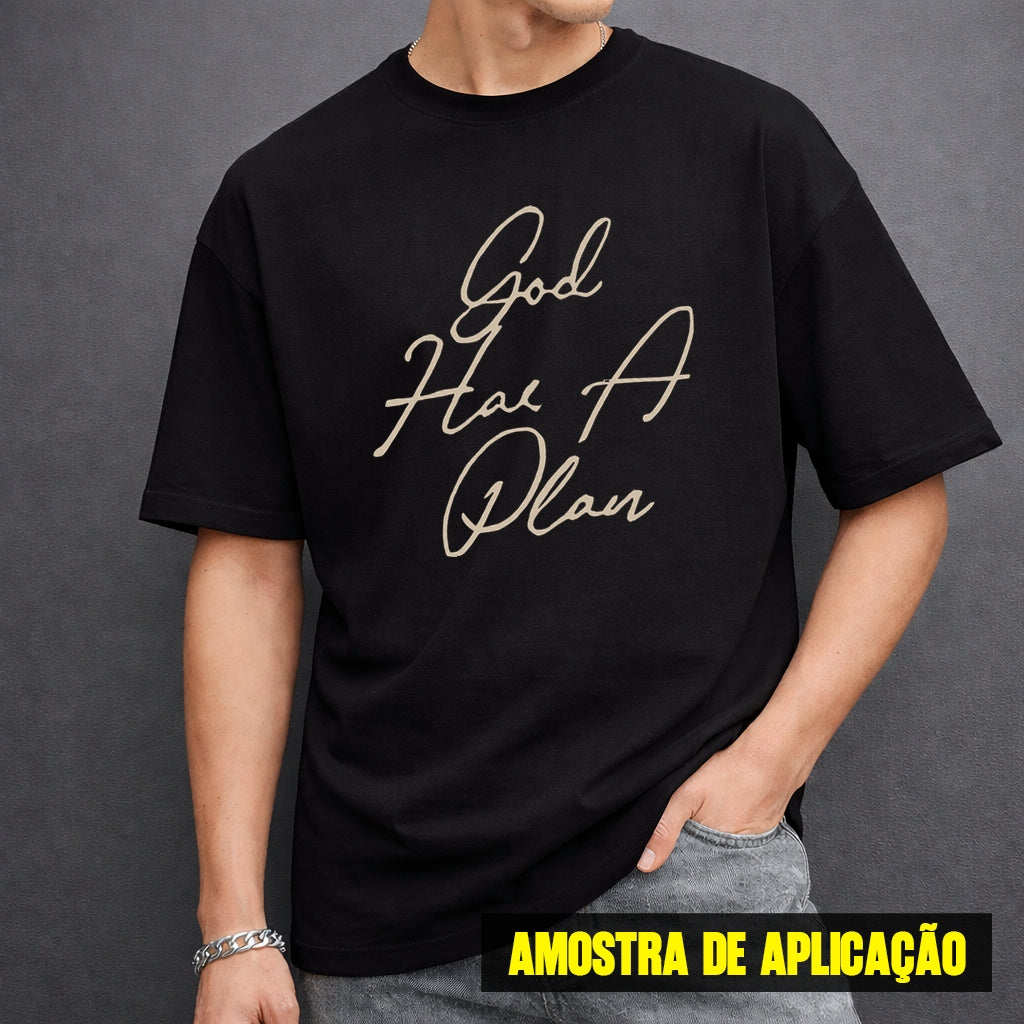 Estampa DTF - 28cm - God Has A Plan - Cod.66