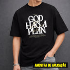 Estampa DTF - 28cm - God Has A Plan - Cod.67
